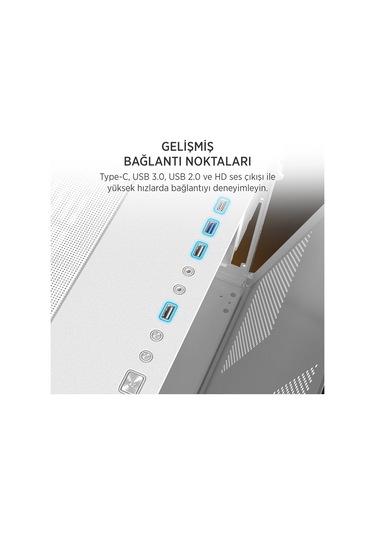 James Donkey Stark S800 4x Argb Whıte Kasa 750w