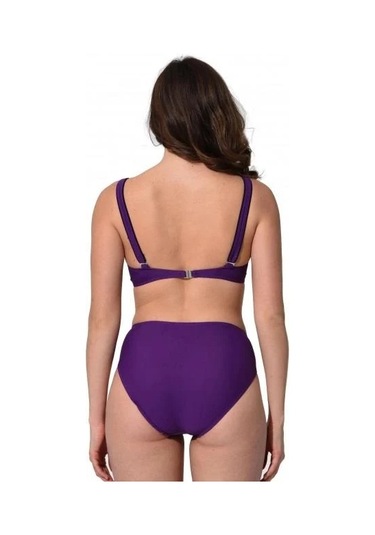Argisa Düz Kruvaze Bikini Mor