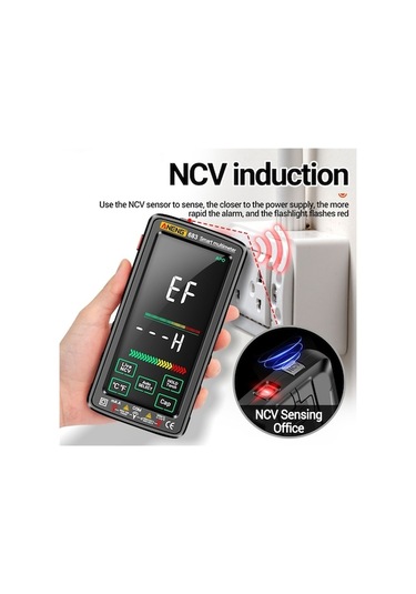 Weichuang01 683 Dokunmatik Ekran Ncv İndüksiyon Multimetre Weichuang01 Yüksek Hassasiyetli Akıl Aralığı Yanmaya Dğ. Ölçüm Cihazları 44773543