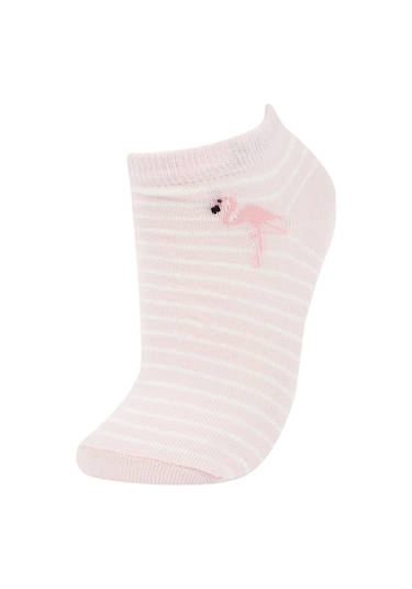 Defacto Kız Çocuk 5'li Pamuklu Cizgili Ve Flamingo Baskılı Patik Çorap W9532A6NSPN2 Defacto Kız Çocuk 5'li Pamuklu Cizgili Ve Flamingo Baskılı Patik Çorap W9532A6NSPN2