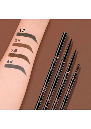 Langmanni Çift Başlı Dönebilen Kaş Kalemi, 1,5 Mm Çaplı İnce Dolum Suya 18638-03 Dark Topaz