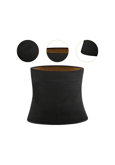 Pazly Suntek Bel Isıtıcı Sırt Destekleyici Kalın Koruyucu Rahat Siyah Siyah