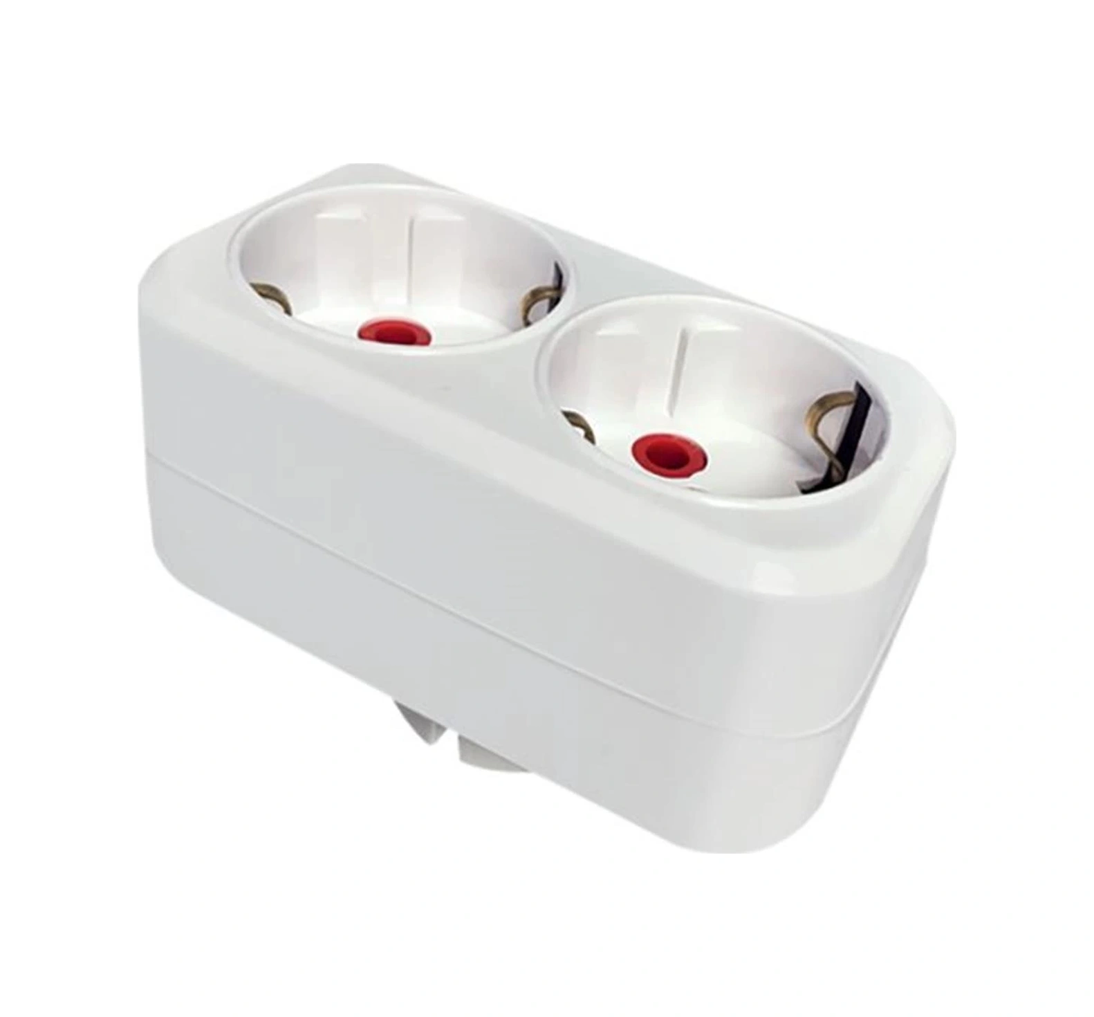 Mutlusan İkili Topraklı Fiş-priz Düz Tip Beyaz 001 170 033006 00 00 Standart