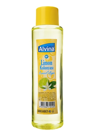 Alvina 80 Derece Limon Kolonyası 12 x 400 ML