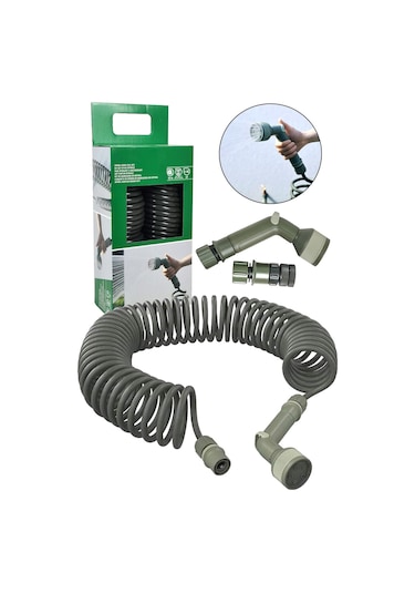 Verve Spiral Hortum Bahçe Balkon Sulama Seti 15 M