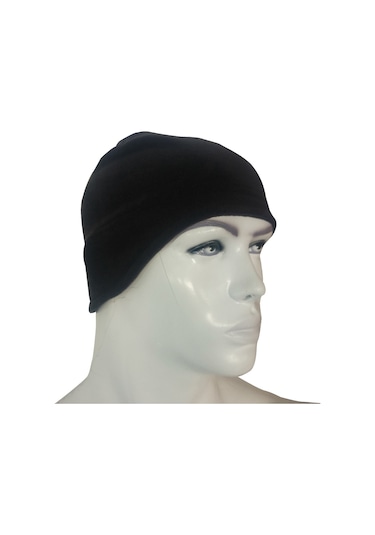 Savex.007 Kulaklıklı Polar Bere Siyah