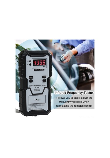 Kangvka Kablosuz Kumanda Frekans Test Cihazı - Led Aydınlatmalı Bj-501 Modeli 112 Karakter