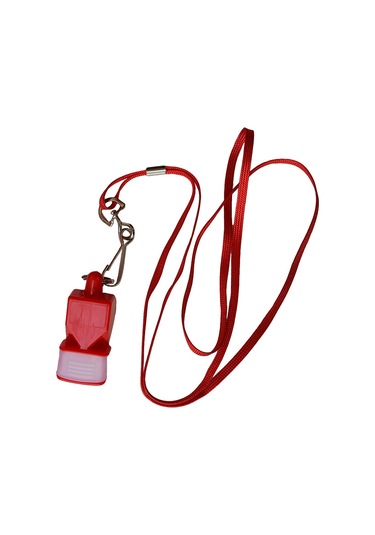 Povit Hakem Düdüğü Ipli Kırmızı Renkli Düdük Lks 75-K Çok Renkli