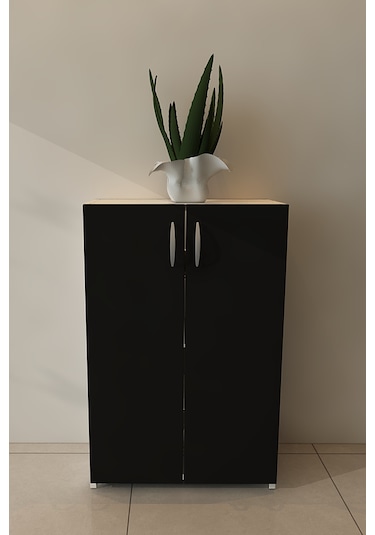 Moonlife Turna 4 Raflı Ayakkabılık Siyah