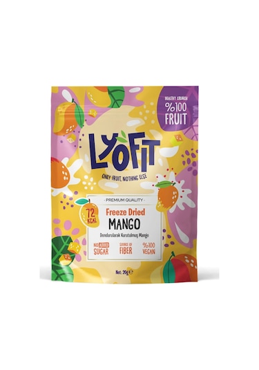 Lyofit Food Freeze Dried Mango 20 G