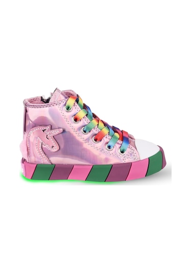 Kaptan Junior Ortopedik Unicorn Işıklı Kız Sneakers Balfk 500 001