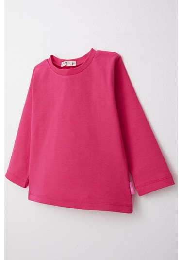 Breeze Kız Çocuk Uzun Kollu Tişört Basic 1-4 Yaş, Fuşya Fusya