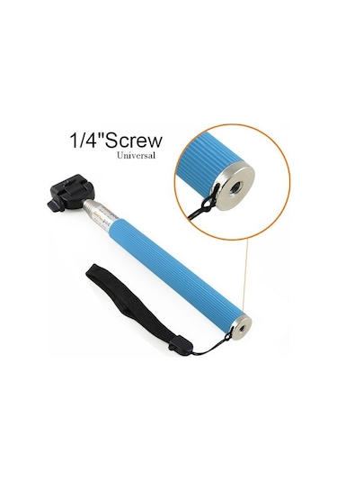 Sanger Sg-01 Selfie Çubuğu Monopod Mavi