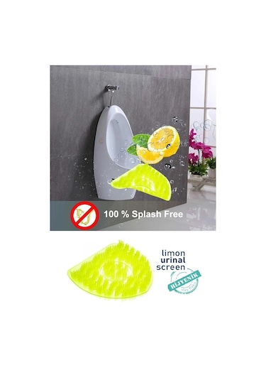 6 Adet - Limon Kokulu Pisuvar Süzgeci Lavabo Yer Gideri Koku Giderici Hijyenik Tuvalet Matı