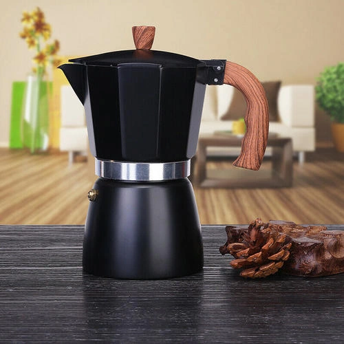 300ml Moka Pot Latte Kahve Espresso Percolator Pot Kahve Makinesi İtalyan Mocha Espresso Su Isıtıcısı Ev Açık Stopetop Cezve Kahve Kapları