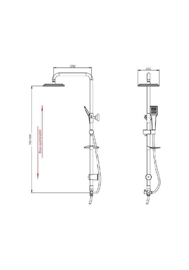Fleko Banyo Krom Çelık Dus Setı Diğer