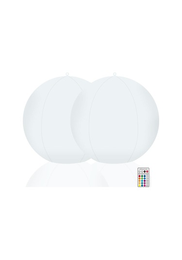 2 Adet Güneş Yüzen Top Havuz Işığı Rgbw Renk Değiştiren