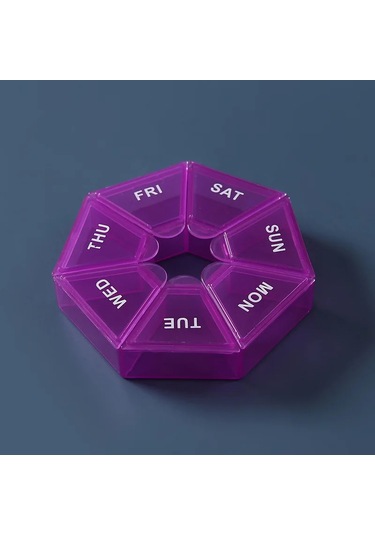 7 Gün Haftalık Hap Kutusu Tablet Tutucu İlaç Saklama Kutusu İlaç Kabı Hap Saklama Kutusu Haftalık Kapsül Hap Kutusu Renk Organizatör Ordu Yeşil