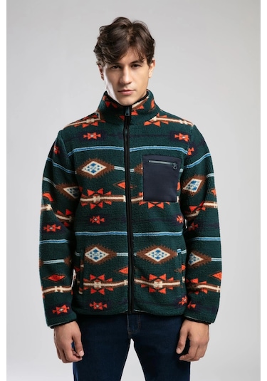 Lee Cooper Erkek Sweat 261 Lcm 241061 5150 Koyu Yeşil Desenli Koyu Yeşil Desenli