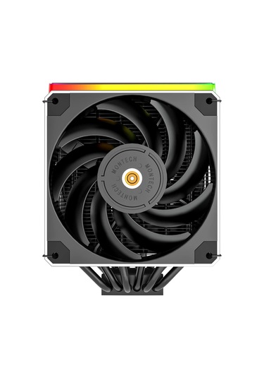 Montech Metal Dt24 Premıum Hava Soğutucu , Yüksek Performanslı Çift Kule Cpu Soğutucu, 2x Metal 120