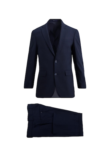 Uki Açık Lacivert Comfort Fit 6 Drop Ceket Açık Lacivert