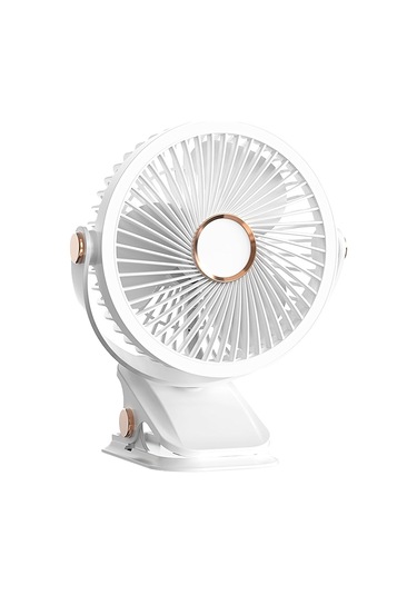 Usb/pil Powered Clip Fan Gece Lambası Güçlü Kelepçesi Küçük Fan 3 Hızlı Hava Akışları Ofis Evi İçin Sessiz Masa Fan