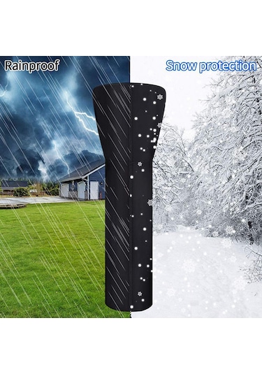 Lemestar Pati Isıtıcı Kılıfı 210d Oxford Kumaşı Yağmur Ve Kar Koruma Tam Uzunluklı Rezipaklı 226 85 48cm Siyah