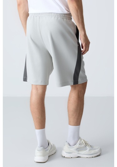Tommy Life Taş Pamuklu Kalın Yumuşak Dokulu Standart Fit Basic Erkek Şort - 81280 Taş