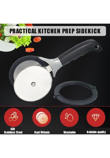 Koruyucu Kapaklı Salata Doğrayıcı Çift Tekerlekli Salata Gümüş Gümüş