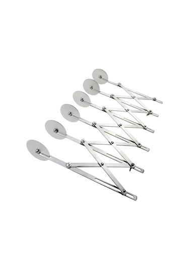 Sones Paslanmaz Çelik Geri Çekilebilir Çok Amaçlı Pizza Bıçağı, Stil: 6 Tekerlek Diğer