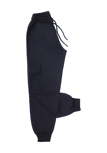 Çocuk Unisex Okul Eşofman Alti Komando Cepli C10 Siyah