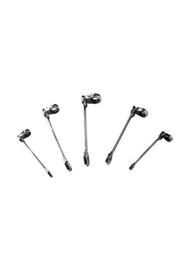 TROY 21700 Mafsallı Cırcırlı Kombine Anahtar Seti, 5 Parça