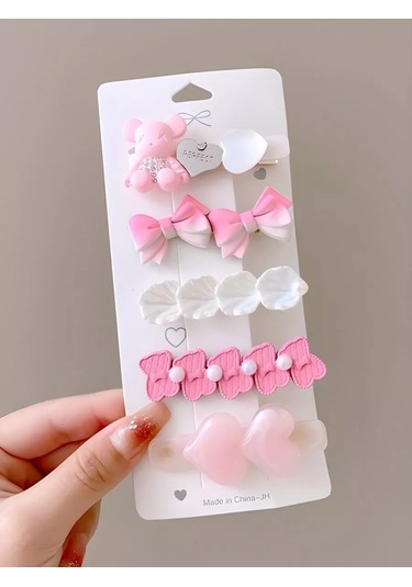 Bijoubijou Saç Tokası Seti 245695471 Pembe