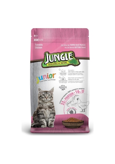 Jungle Junior Tavuklu Yavru Kedi Maması 15 KG