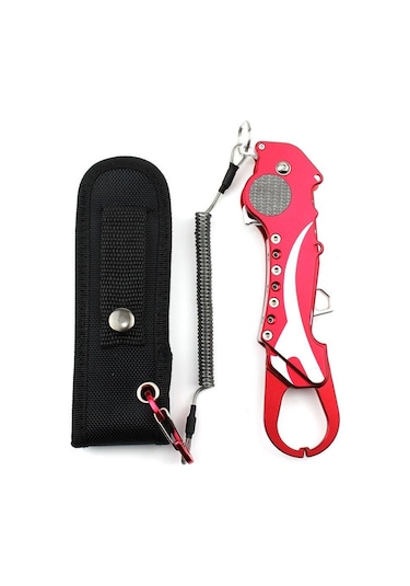 Sea Horse Katlanır Balık Tutucu Gripper - Kırmızı