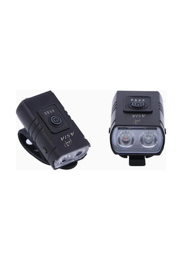 Asia Mx 660 400lm Usb Şarjlı Bisiklet Ön Far Aydınlatma Siyah
