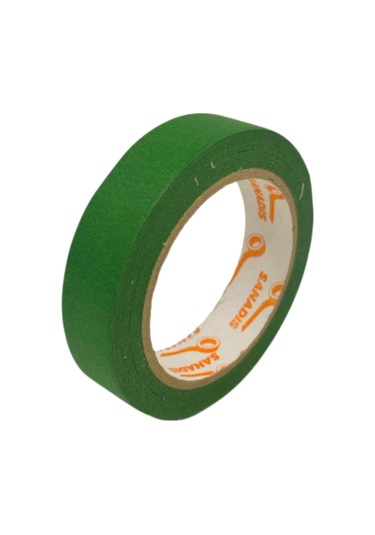 Güçlü Yapışkanlı Çiçek Bandı - Maskeleme Bandı - Koyu Yeşil - 2.5