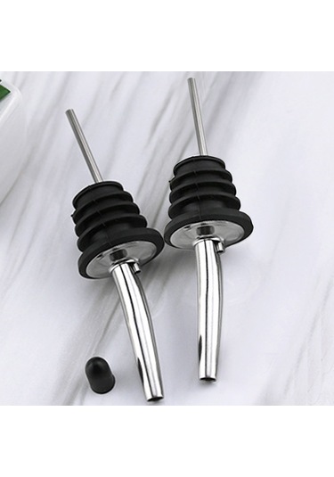 Kosona 304 Paslanmaz Çelik Şarap/yağ Doğruyu, Sıvı Akışını Kontrol Eden, Korkuluk Ve Kapaklı Bar Mutfak Aleti Type 2