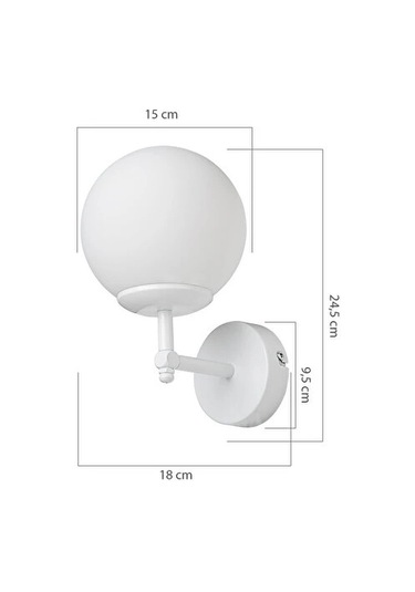 Mano Aydınlatma Dolphin Aplik Beyaz Çok Renkli