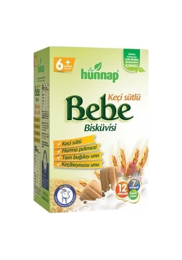 Hünnap Keçisütlü Vitaminli Bebe Bisküvisi 400Gr