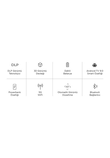 Havit Prime Onyx Taşınabilir DLP Projeksiyon Cihazı Siyah