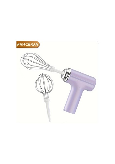 Elmpaly Purple Pancerka Şarjlı Kablosuz Elektrikli Yumurta Mikseri, Kompakt Çırpıcı Diğer