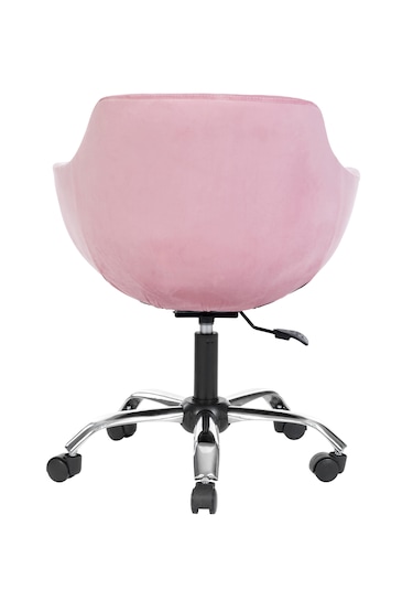 Krom Metal Ayaklı Ofis Çocuk Odası Çalışma Sandalyesi Monoko