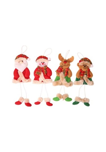 Lijinxu Noel Asılı Duvar Süsleri Bez Bebek Kolye Parti