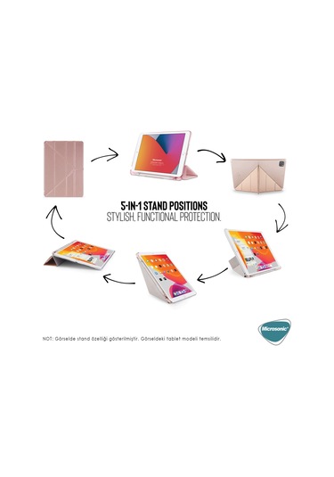 Microsonic Honor Pad X8a Kılıf Origami Pencil Tablet Kılıfı