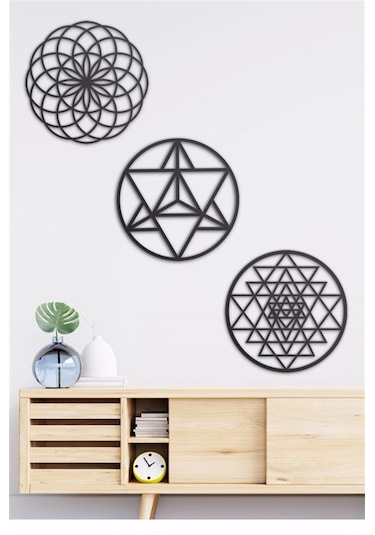 Merkaba Torus Sri Yantra - Metal Dekor Set