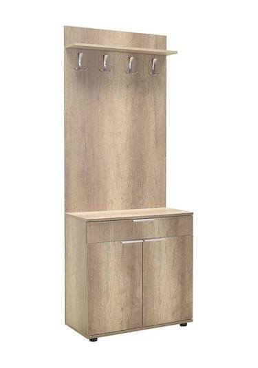 Adoremobilya Porto Iki Kapılı Çekmeceli Portmanto Ve Ayakkabı Dolabı - Tori