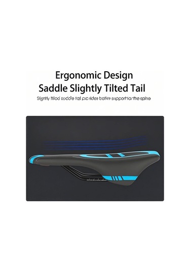 Yaozixa Jant Bisiklet Yastığı - Orta Boşluklu, Havalandırıcı, Dayanıklı Lastik Kaplama - Yol Bisikleti, Dağ Bisikleti Uyumlu - Siyah-mavi Çok Renkli