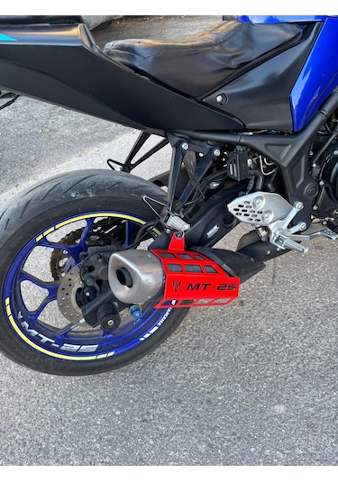 Yamaha Mt-25 Egzoz Koruması Kırmızı