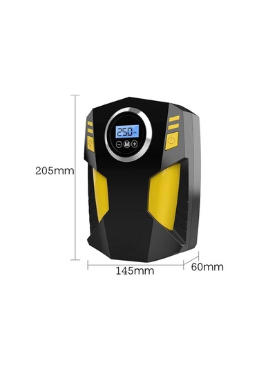 Araç Hava Lastik Şişirme Kompresörü Göstergeli Oto Lastik Pompası